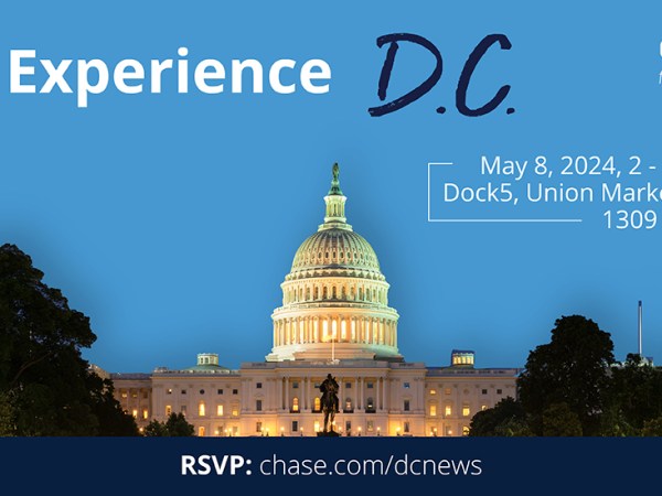 Chase to Bring ‘The Experience’ to D.C. Business Owners on May 8