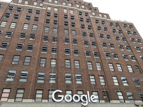 The Google building in New York City (Donatingpictures via Wikimedia Commons)