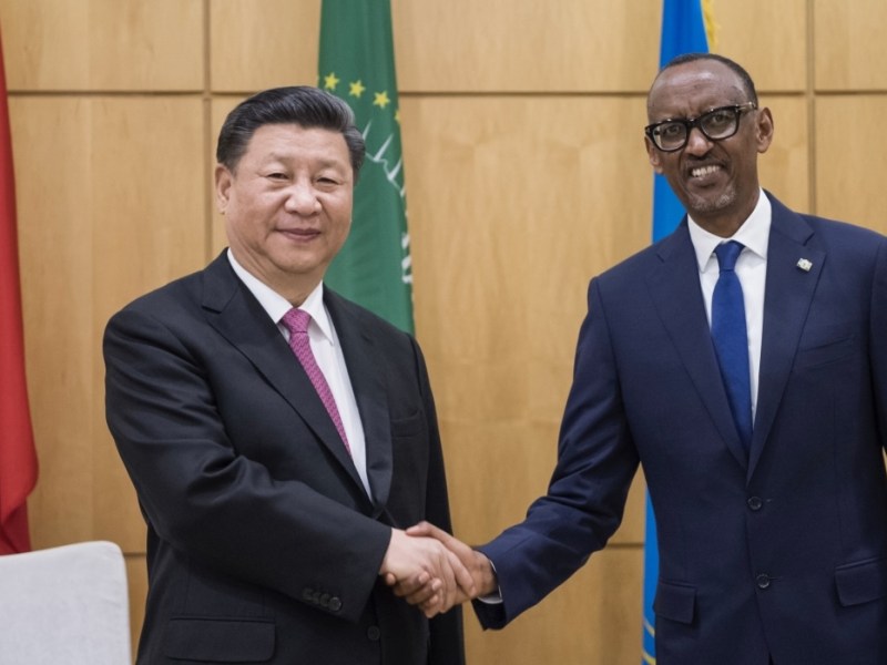 **FILE** President Paul Kagame meets Chinese President Xi Jinping for bilateral talks at Village Urugwiro in Kigali on July 22, 2018. (Courtesy photo)