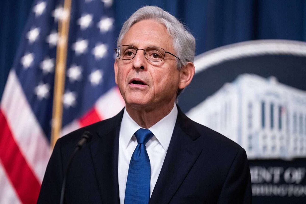 **FILE** U.S. Attorney General Merrick Garland (Tom Williams/CQ Roll Call via Wikimedia Commons)