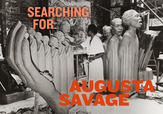 From the PBS/American Masters Shorts film “Searching for Augusta Savage,” Augusta Savage's Lift Every Voice and Sing monument exhibited at the 1939 New York World's Fair (Manuscripts and Archives Division, The New York Public Library)