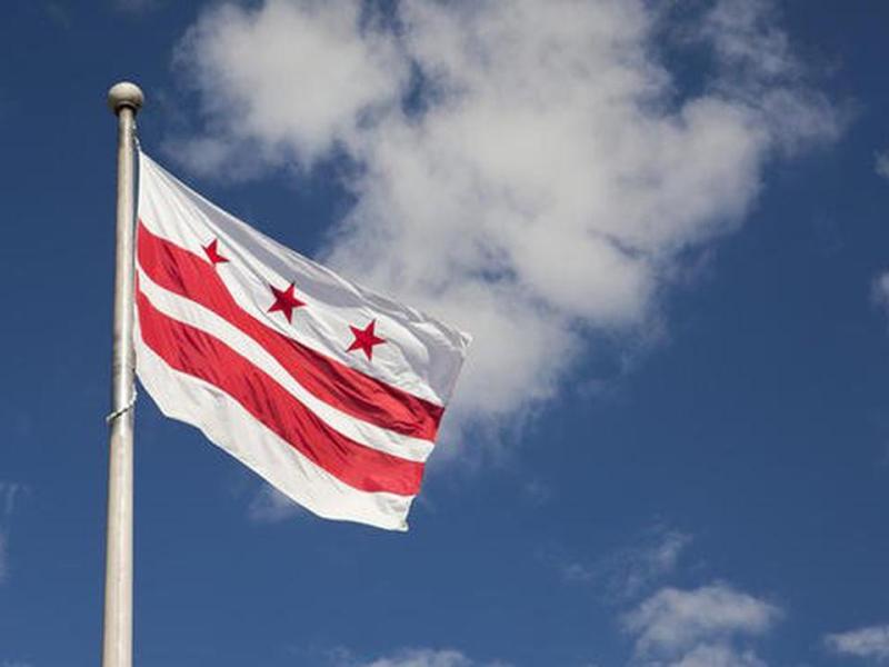 Flag of the District of Columbia (Courtesy of dpw.dc.gov)