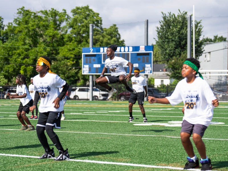 Positive Choices Football Camp celebrated its 20th anniversary with a gala and its annual youth football clinic, offering players of all ages important skills, training and mentorship from college and professional athletes. (Abdullah Konte/The Washington Informer)