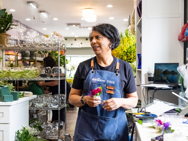 Stacie Lee Banks, president and co-owner of Lee’s Flower Shop, said Mother’s Day is one of the busiest times of the year, with people not only wanting gifts for mom, but also celebrating graduations, proms and more. (Ja’Mon Jackson/The Washington Informer)