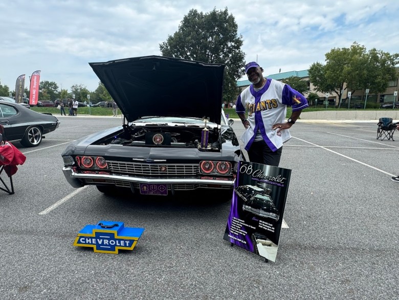 Bill Scott won first place with his 1968 Chevrolet Convertible at the Negro League Legends Auto Show. (Anthony Tilghman/The Washington Informer)