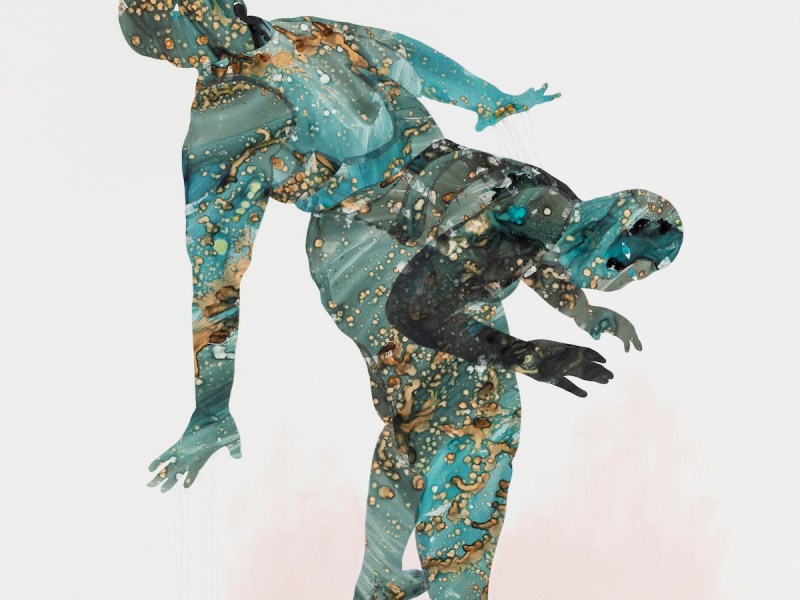 The Phillips Collection in Washington, D.C., presents “Multiplicity: Blackness in Contemporary American Collage” featuring “The Healing: Untitled 1” (2022), a collage on paper by artist M. Florine Démosthène. This image, based on Haitian culture, depicts negativity being removed from one’s soul. (Courtesy of M. Florine Démosthène, Mariane Ibrahim)