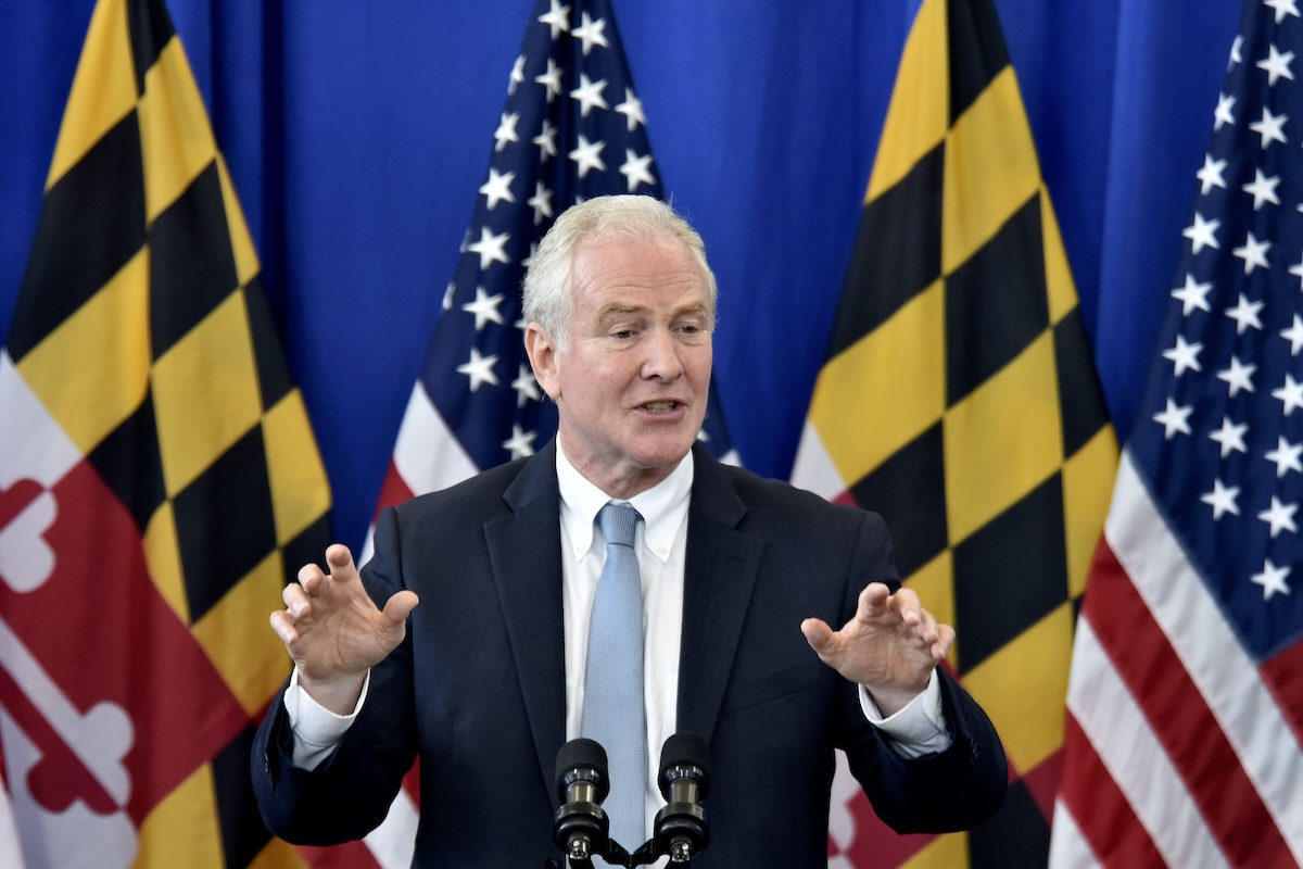 **FILE** Sen. Chris Van Hollen co-introduced the Polluters Pay Climate Fund Act, requiring the biggest polluters in America to begin paying their fair share to confront the climate crisis. (Robert R. Roberts/The Washington Informer)